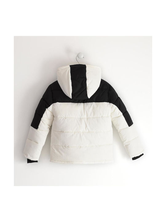 iDO Kids Coat with Hood White