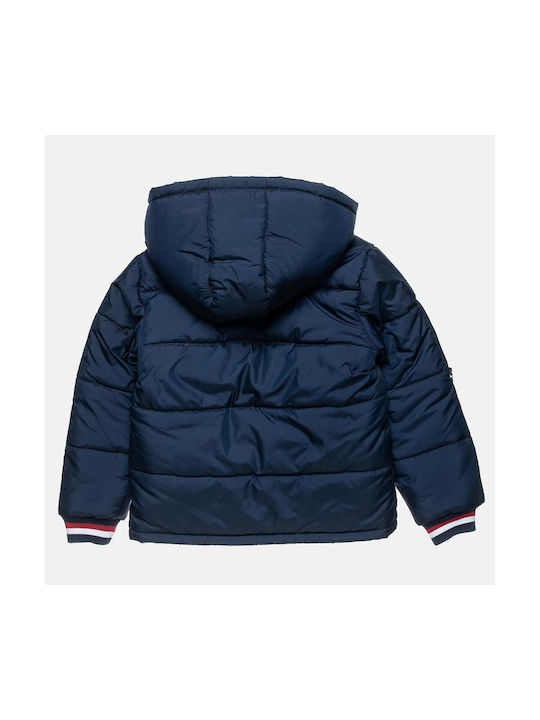 Alouette Kids Casual Jacket with Lining & Hood Navy Blue