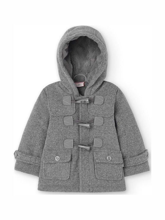 Kids' Coat Montgomery with Hood Gray