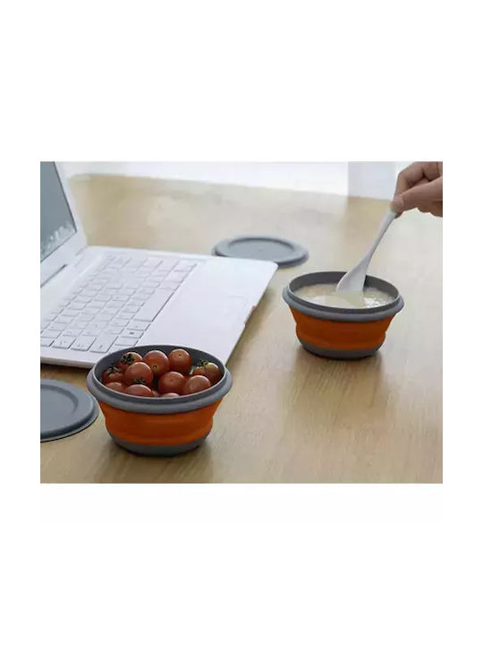 Ruhhy Silicone Lunch Box Gray 19x19cm 3pcs