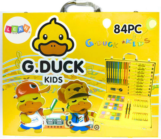 Art Set In A Suitcase Yellow Duck 84 El