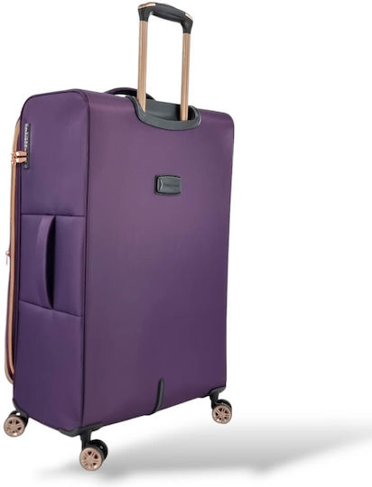 Large Fabric Suitcase 78x48x31/36cm Diplomat Monaco Zc9001-l Purple