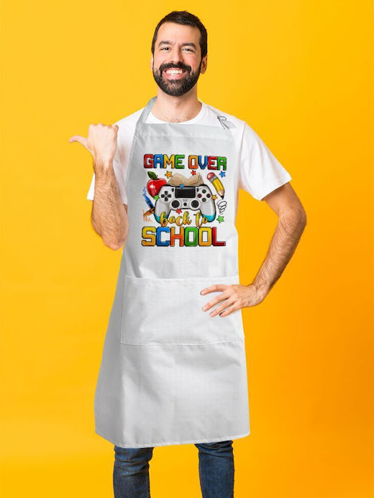 Koupakoupa Game Over Wasserdicht Küchenschürze Weiß KP_26091_apron-bbq-adult 1Stück