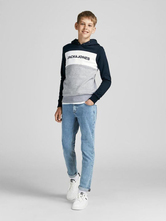 Kids Sweatshirt with Hood and Pockets Navy Blazer