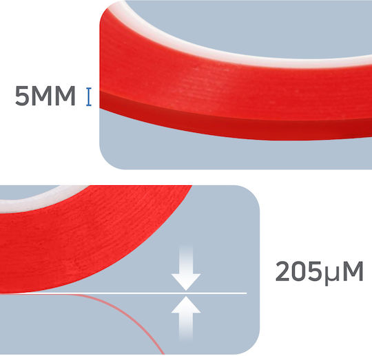 Double-sided Adhesive Repair Tape 50m Strong Adhesion 5mm Width Transparent