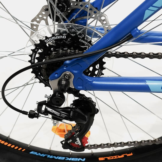 Nakamura Furious 27.5" Син Планинско Колело с 24 Скорости и Механични Дискови Спирачки