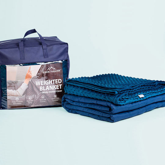 Nordic Paradise Gravity Blanket Single 150x200cm Blue Colour