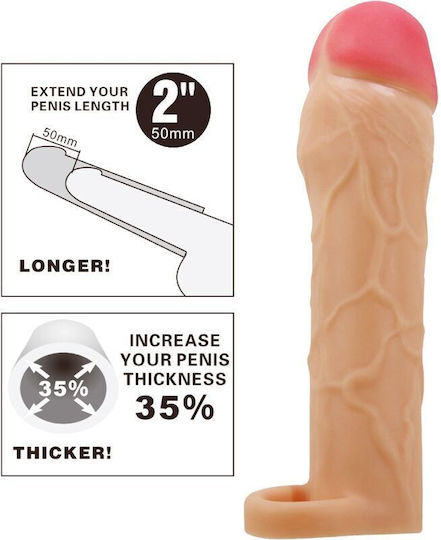 Pretty Love Chane Προέκταση Πέους Flesh 5.08cm