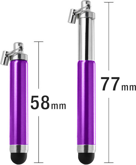 Avizar 3.5mm Jack Γραφίδα Αφής σε Μωβ χρώμα STYL-RET-PURPLE-UNIV