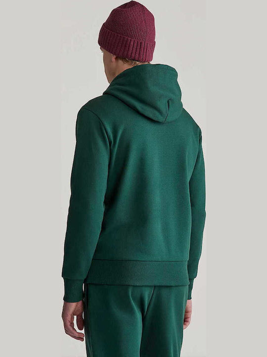 Archive Shield Sweatshirt with Hood Green