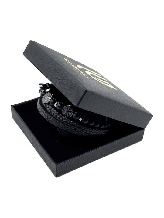 Legend Accessories Men's Leather Bracelet