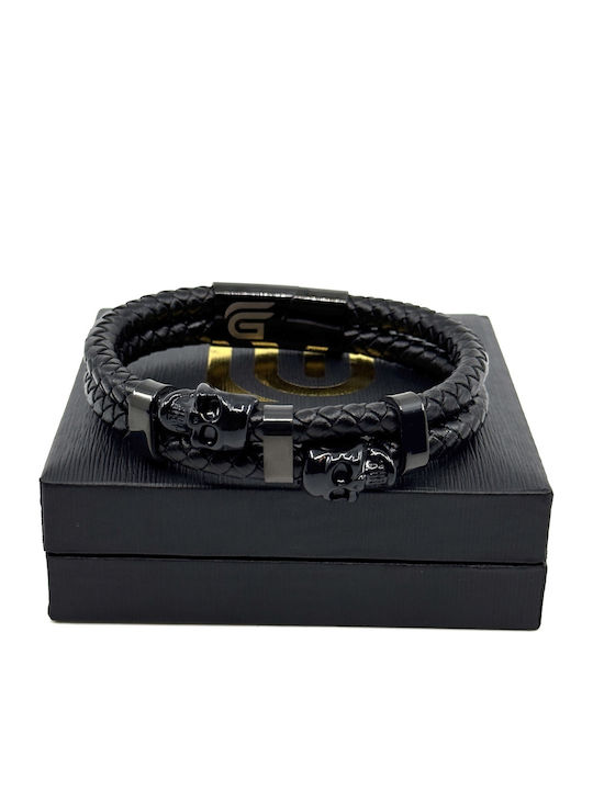 Legend Accessories Ανδρικό Βραχιόλι από Δέρμα 21cm