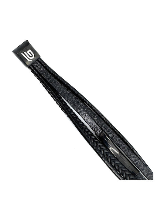 Legend Accessories Ανδρικό Βραχιόλι από Δέρμα 21cm