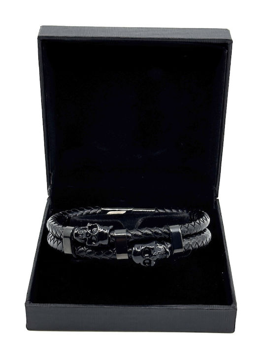 Legend Accessories Ανδρικό Βραχιόλι από Δέρμα 21cm