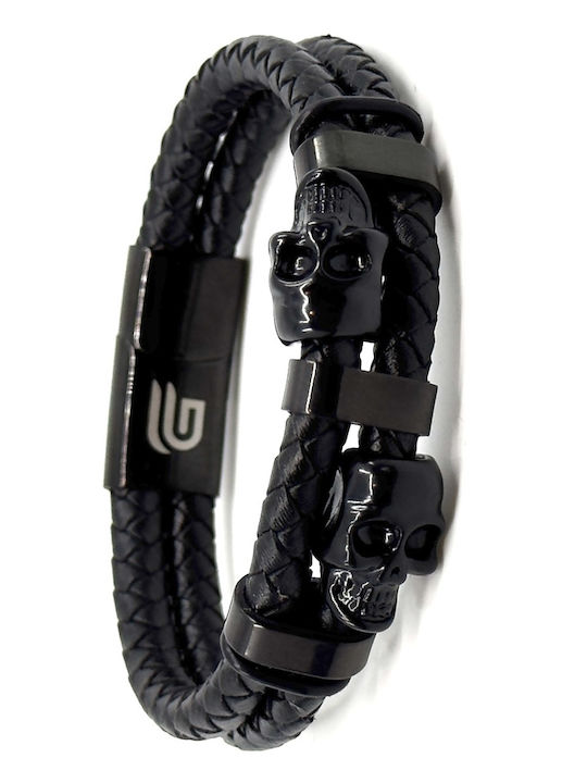 Legend Accessories Herren Armband aus Leder