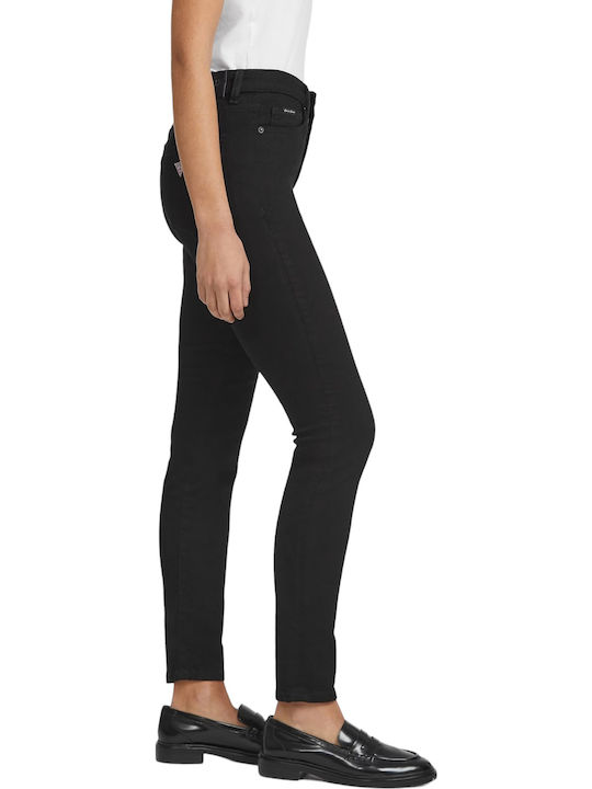 Ψηλόμεσο Γυναικείο Jean Παντελόνι σε Skinny Εφαρμογή Black