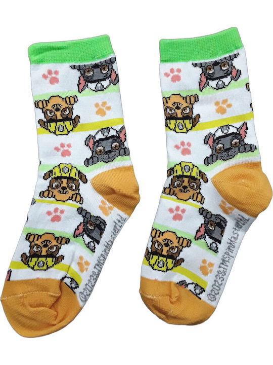 Paw Patrol Παιδικές Κάλτσες Green, Yellow