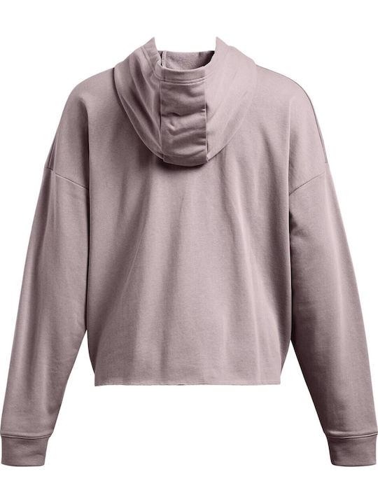 Ua Rival Terry Long Women's Sweatshirt Hooded Gray