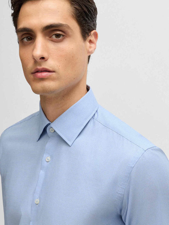 Hank Long-sleeved Cotton Shirt Light Blue