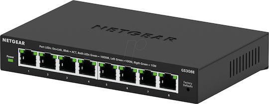 NetGear Unmanaged L2 Switch with 8 Gigabit (1Gbps) Ethernet Ports