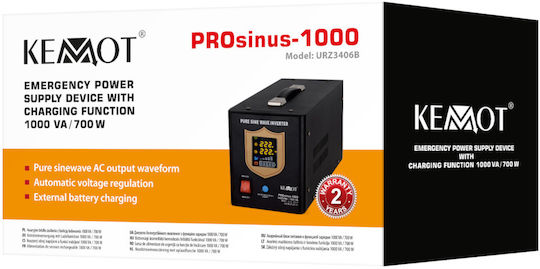 Kemot PROsinus Reine Sinuswelle Wechselrichter Nennleistung 700W mit Nenn-Eingangsspannung 12V