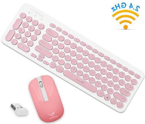 Alcatroz Jellybean A2000 Kabellos Tastatur & Maus Set Englisch US Rosa