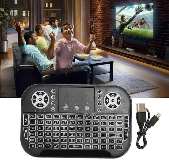 Mini 525 Fără fir Tastatură cu touchpad Engleză US