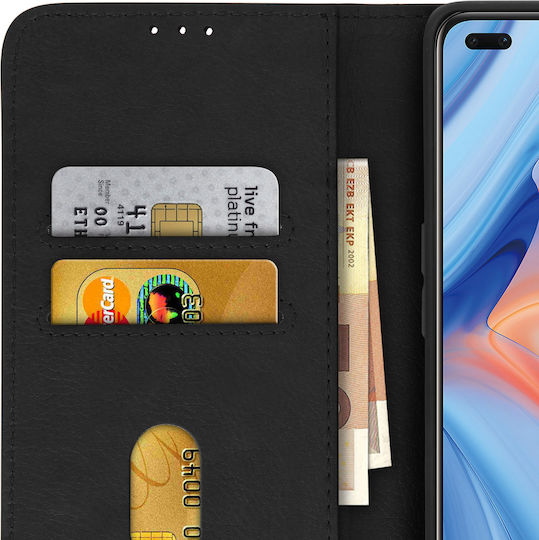 Back Cover Oppo Reno 4 Full Cover Stand Function Black