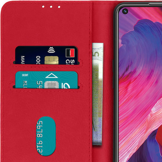 Калъф за гръб Oppo A54 5g A74 5g с пълна функционалност, червен