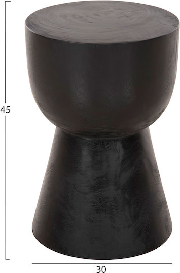 HomeMarkt Stool for Living Room Suar Black 30x30x45cm HomeMarkt Stool for Living Room Suar Black 30x30x45cm