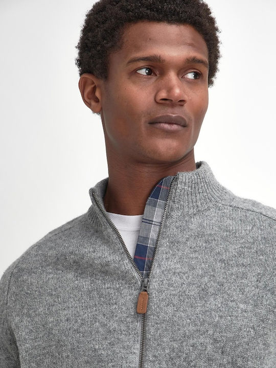 Men's Knitted Cardigan Grey
