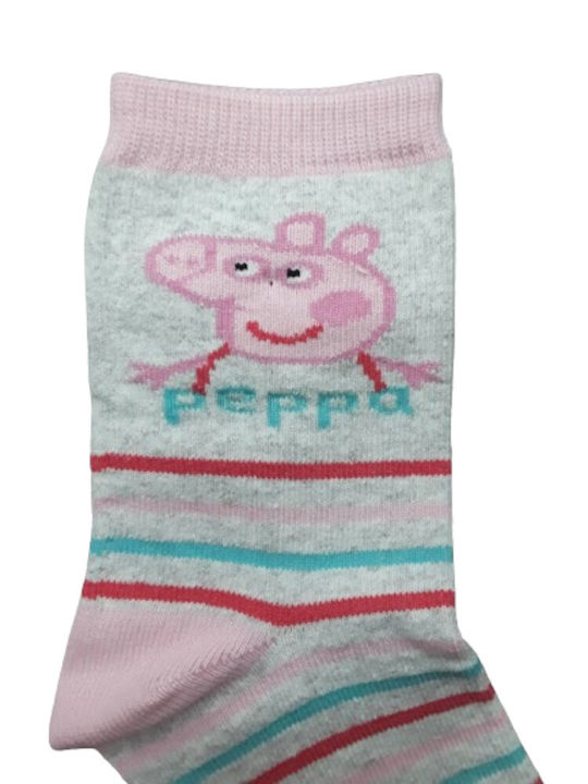 Peppa Pig Kids' Socks Pink Stripes