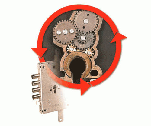 63mm Upper Tongue Security Lock for Armored Door Cisa Revolution Pro