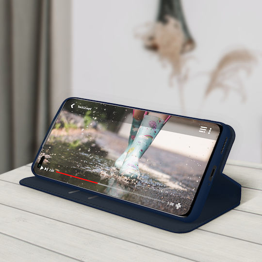 Hülle Honor 50 Lite mit Geldbörsenfunktion und Video-Unterstützung Blau