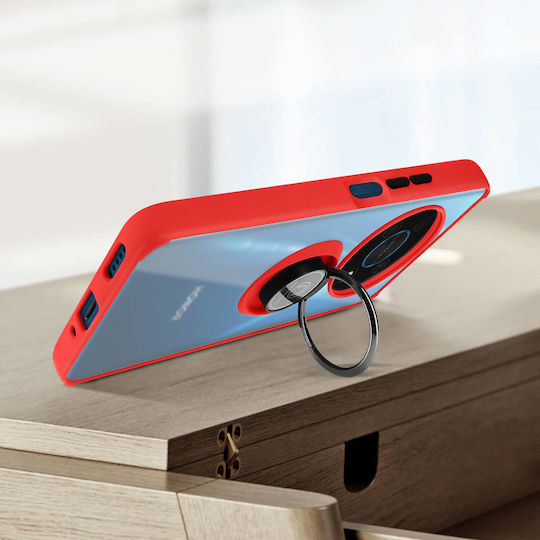 Honor Magic4 Lite Bi-Material Metallischer Ring Video Ständer Rot