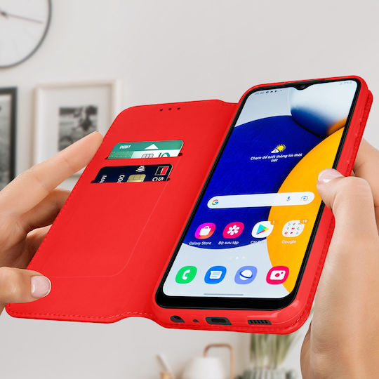 Case Samsung Galaxy A03 Core Wallet Function Video Support Red