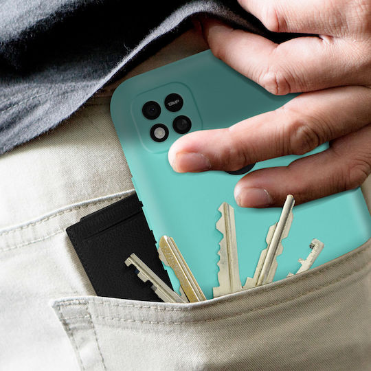 Xiaomi Redmi 10A Case Silicone Semi-rigid Soft-touch Thin Turquoise