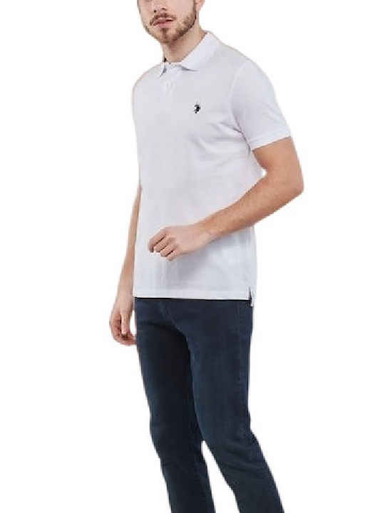 U.S. Polo Assn. Men's Short Sleeve Blouse Polo White