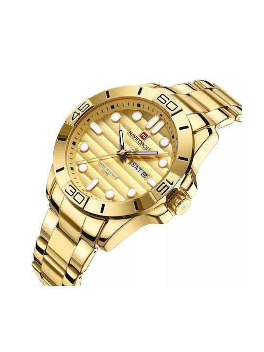 Naviforce Naviforce Watch Battery with Gold Metal Bracelet