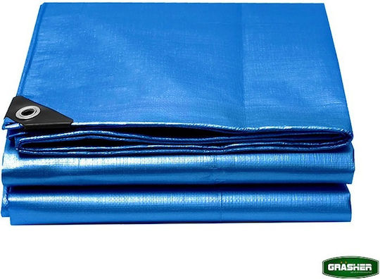 Grasher Waterproof Tarpaulin 120gr/m² 5x3m. Light Type Blue