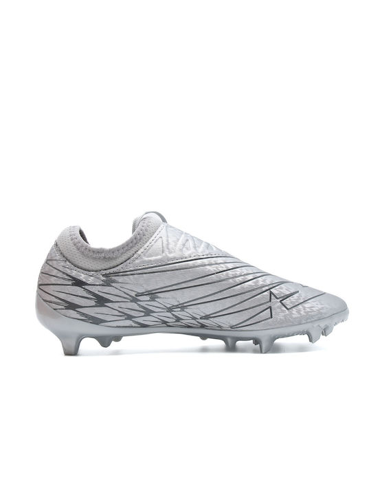 New Balance Furon V7 Dispatch FG High Football Shoes with Cleats Silver