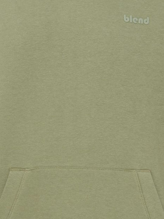 Φούτερ με Κουκούλα Oil Green (λαδί)
