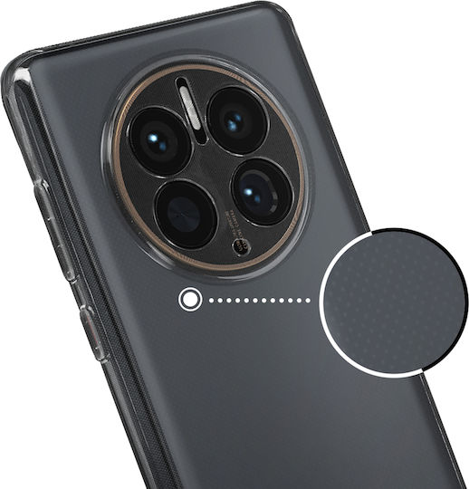 Hülle Huawei Mate 50 Pro Flexibel Ultrathin Anti-Gilbung Transparent