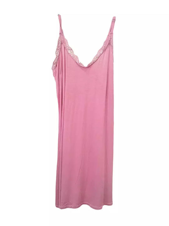 Strappy Nightgown with Lace