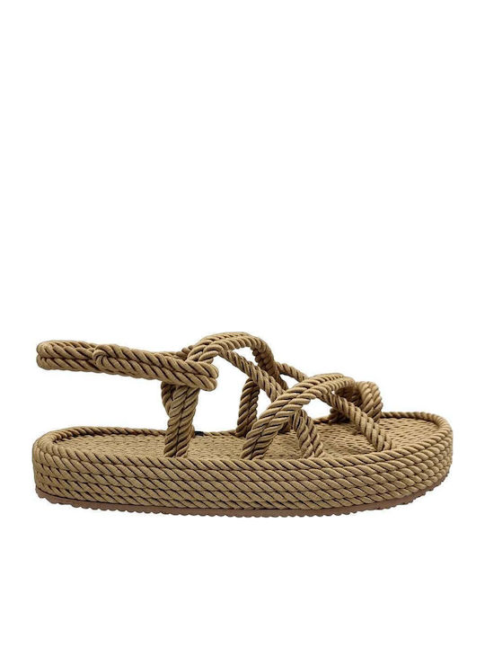 Γυναικεία Σανδάλια Camel