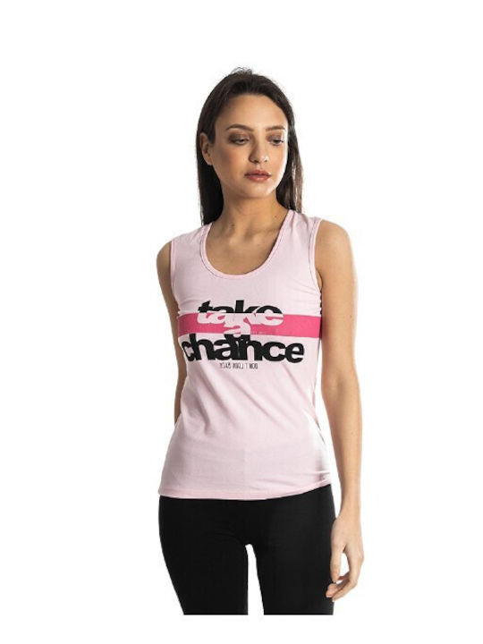 Paco & Co Women's Athletic Blouse Sleeveless Pink