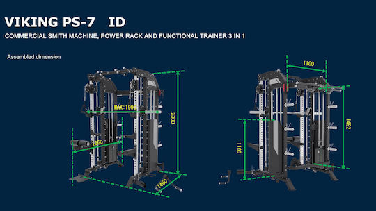 Viking Power Station Smith με Βάρη 180kg