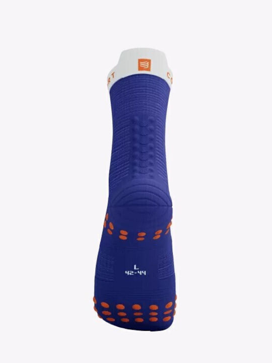 Compressport Pro Racing Socks V4.0 Running Socks Dazz Blue/White 1 Pair