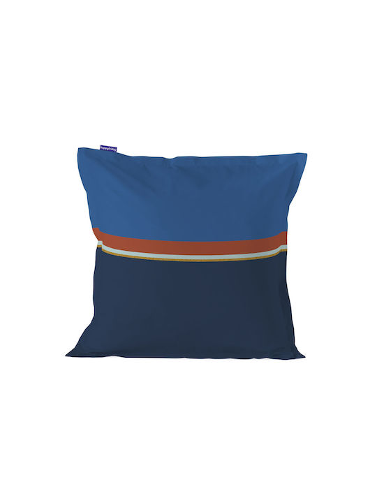 Decorative Pillow Case from 100% Cotton Colorful 60x60cm.