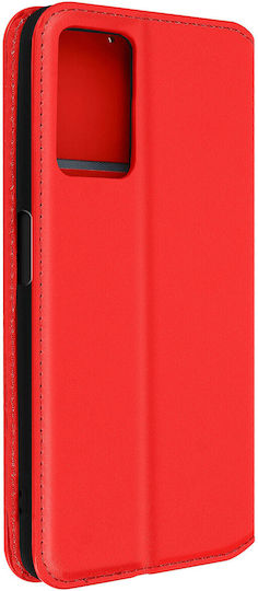 Hülle Oppo A76 Realme 9i Brieftaschenfunktion Video-Unterstützung Rot